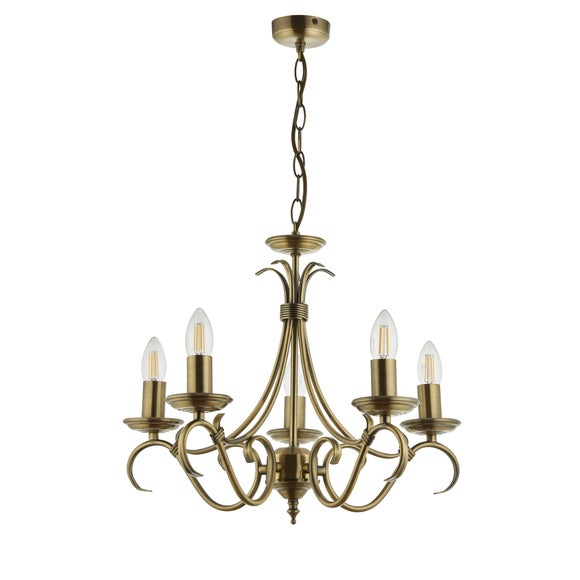 Vogue Bernice Candelabra 5 Light Chandelier