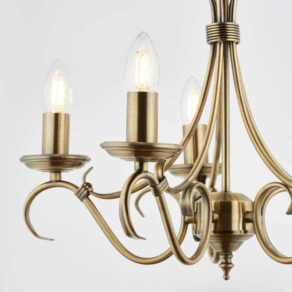 Vogue Bernice Candelabra 5 Light Chandelier