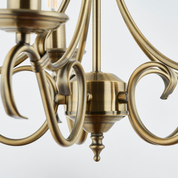 Vogue Bernice Candelabra 5 Light Chandelier