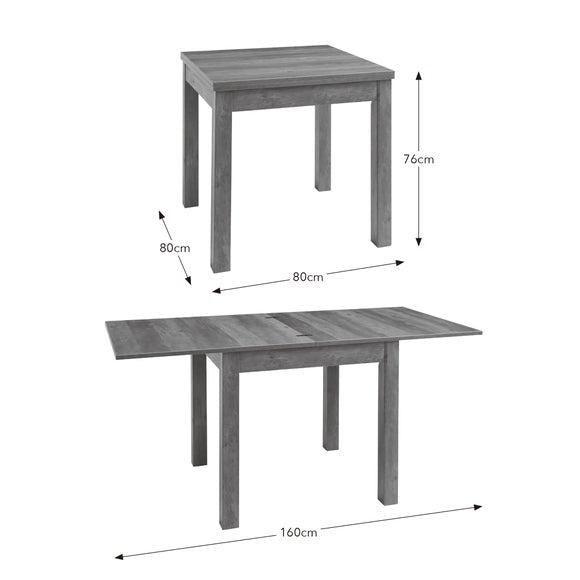 Fulton 4-6 Seater Rectangular Flip Top Dining Table, product image 19