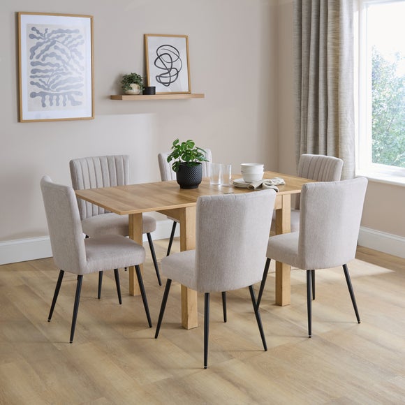 Fulton 4-6 Seater Rectangular Flip Top Dining Table, product image 2