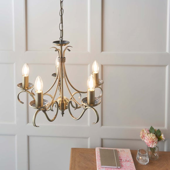 Vogue Bernice Candelabra 5 Light Chandelier
