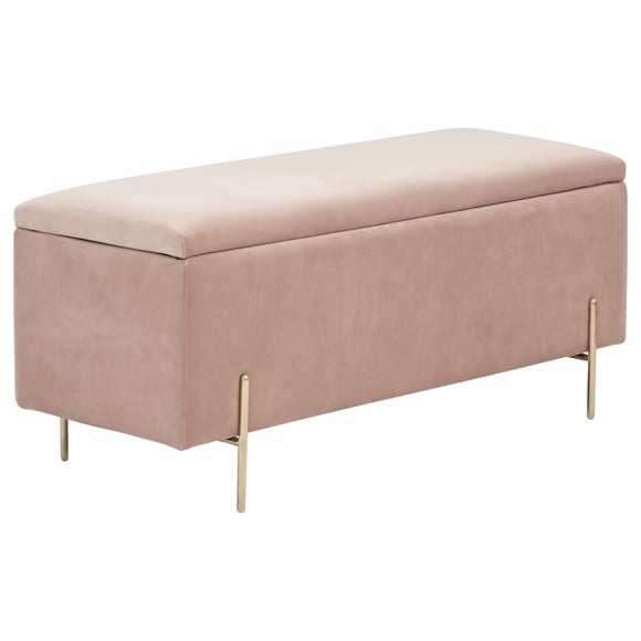 Mystica Velour Ottoman Storage Bench, product image 12