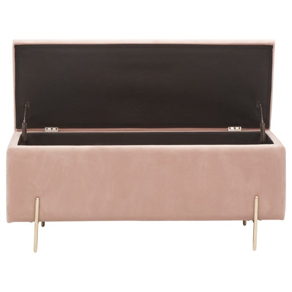 Mystica Velour Ottoman Storage Bench, product image 13
