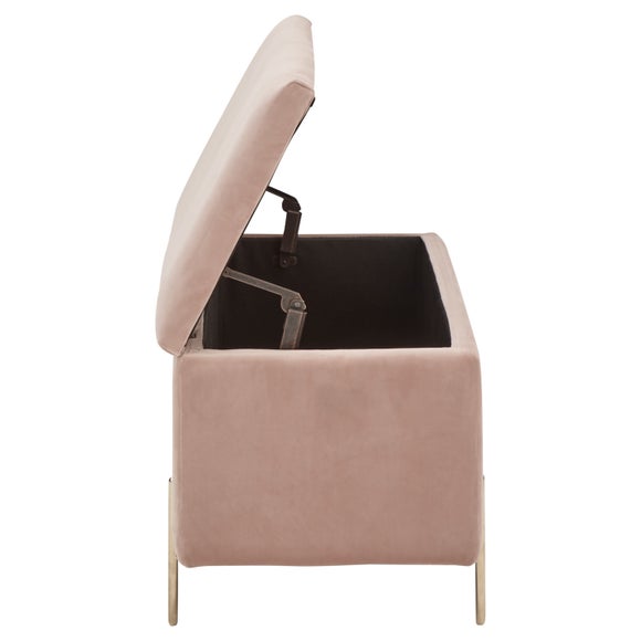 Mystica Velour Ottoman Storage Bench, product image 15