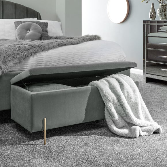 Mystica Velour Ottoman Storage Bench, product image 18