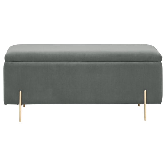 Mystica Velour Ottoman Storage Bench, product image 20