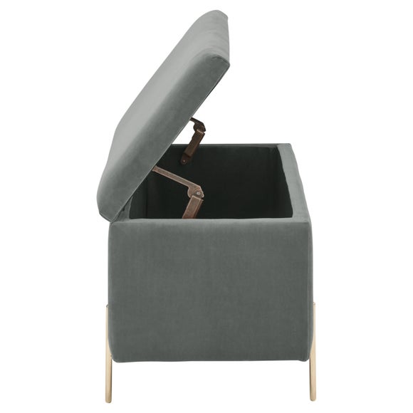 Mystica Velour Ottoman Storage Bench, product image 23