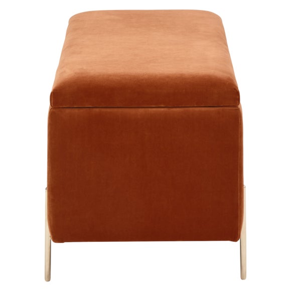 Mystica Velour Ottoman Storage Bench, product image 6