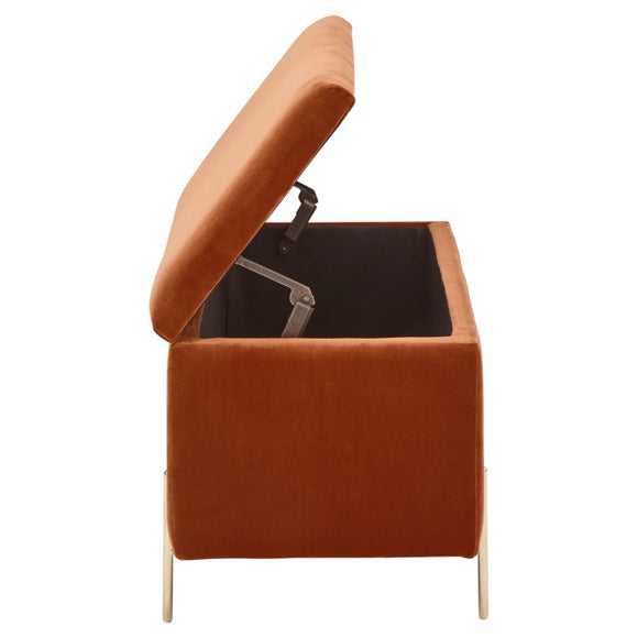 Mystica Velour Ottoman Storage Bench, product image 7