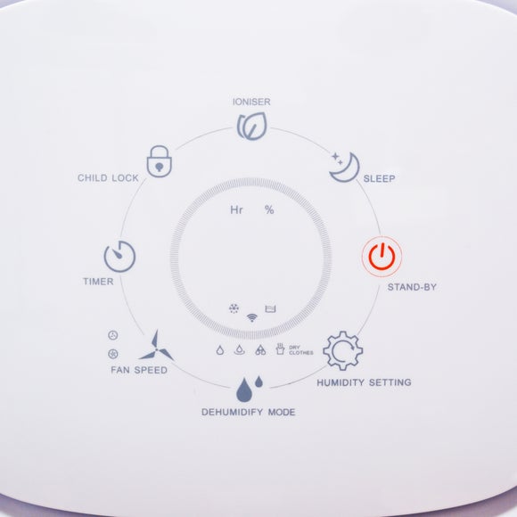 Igenix White 12L Per Day Compressor Dehumidifier