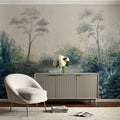 Cranberry and Laine Tranquil Floral Wall Mural, product image 1