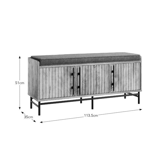3 Door Bryant Storage Bench, product image 14