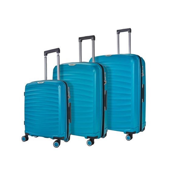 Rock Luggage Set of 3 Sunwave Hard Shell Suitcases, product image 1
