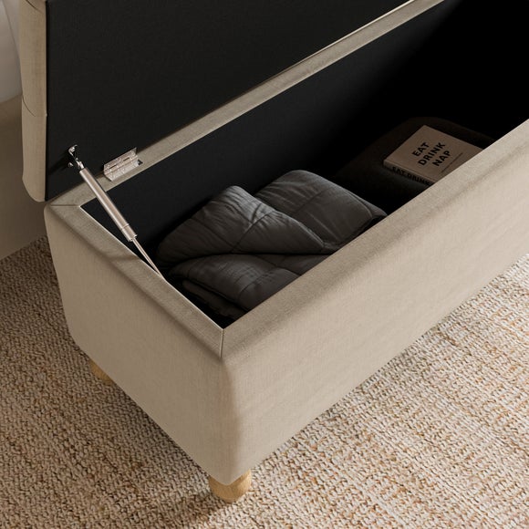 Arriana Woven End of Bed Storage Ottoman