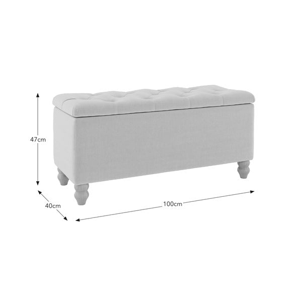 Arriana Woven End of Bed Storage Ottoman