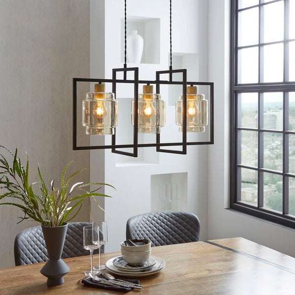 Seattle Industrial 3 Light Diner Ceiling Light