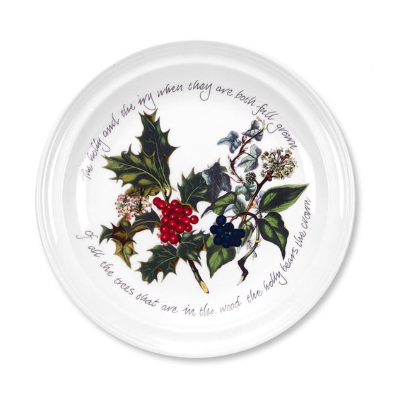 The Holly and the Ivy Set of 6 Dinner Plates