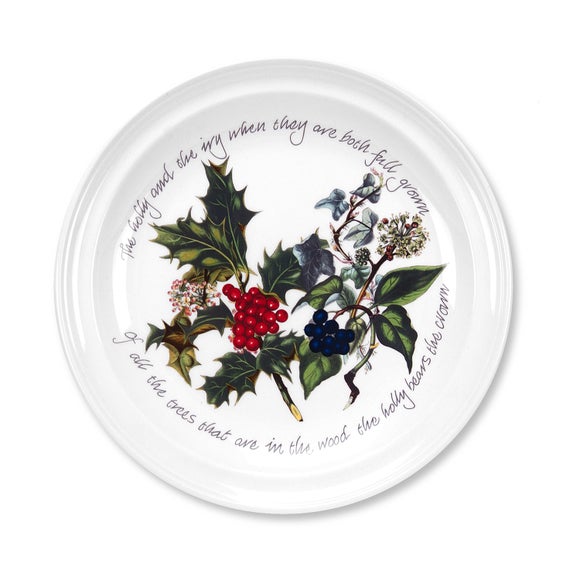 The Holly and the Ivy Set of 6 Large Side Plates