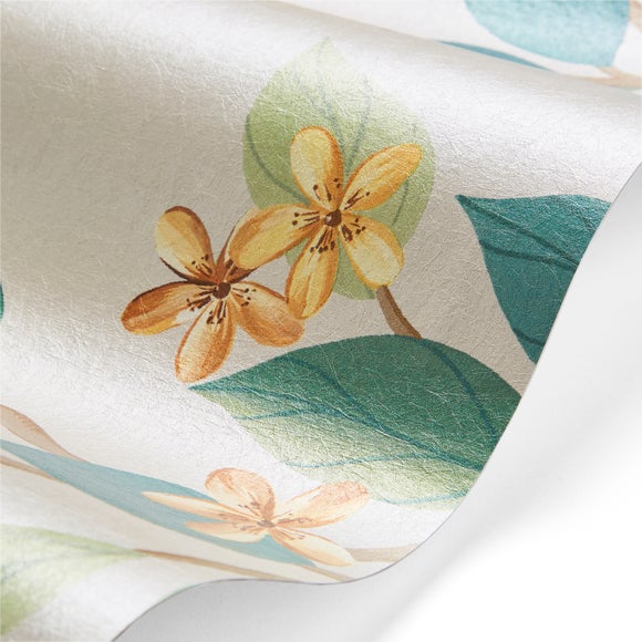 Cranberry and Laine Chinoiserie Floral Wall Mural, product image 10