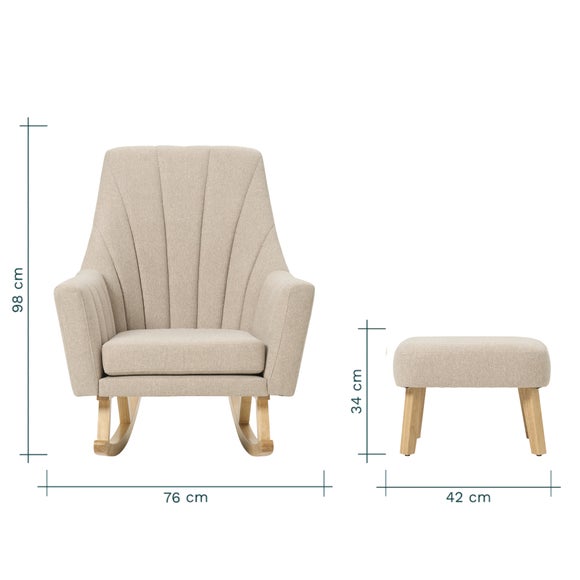 Tutti Bambini Jonah Rocking Chair and Foot Stool, product image 9