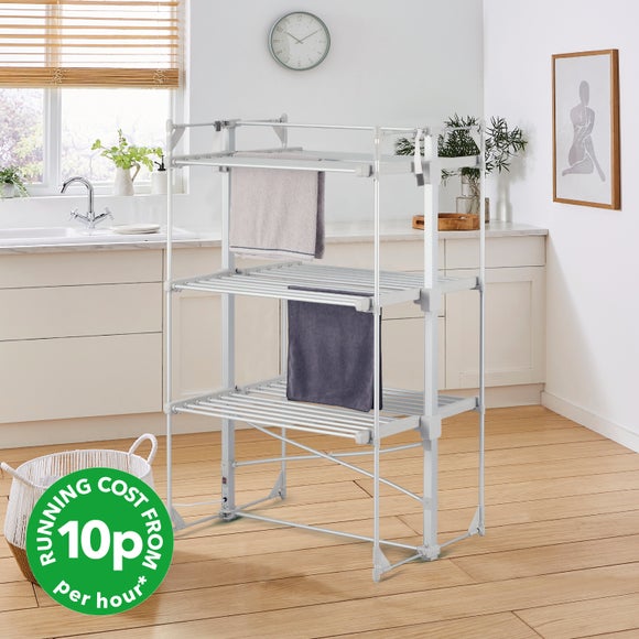 Extra Large 3 Tier Square Heated Airer