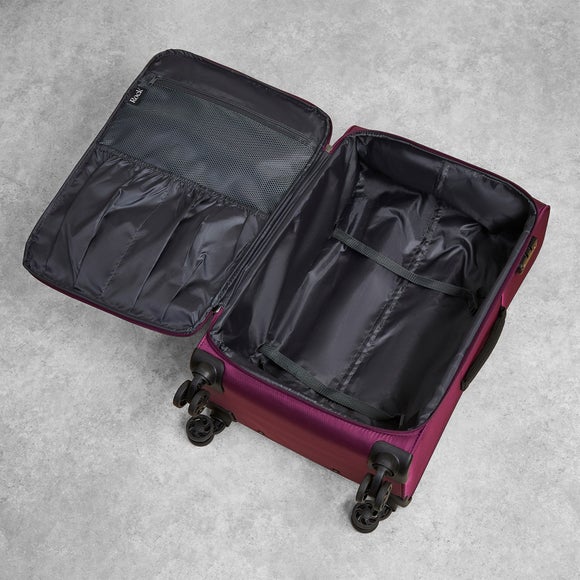 Rock Luggage Paris Set of 3 Soft Shell Suitcases, product image 4