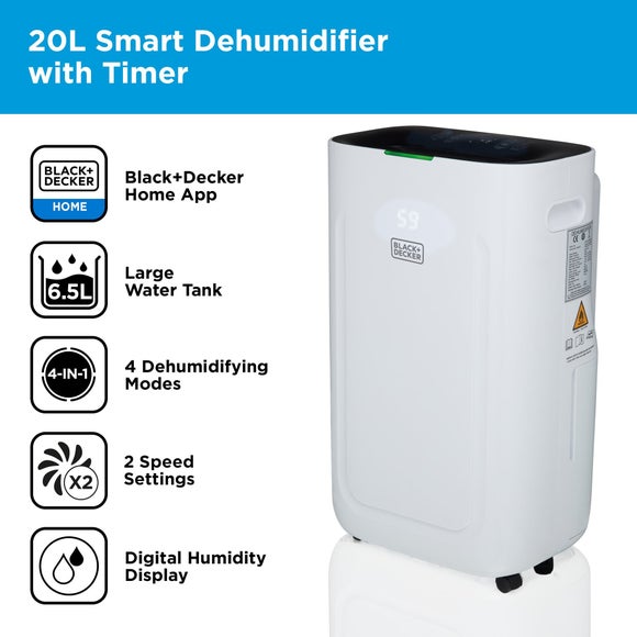 Black & Decker 20 Litre Dehumidifier