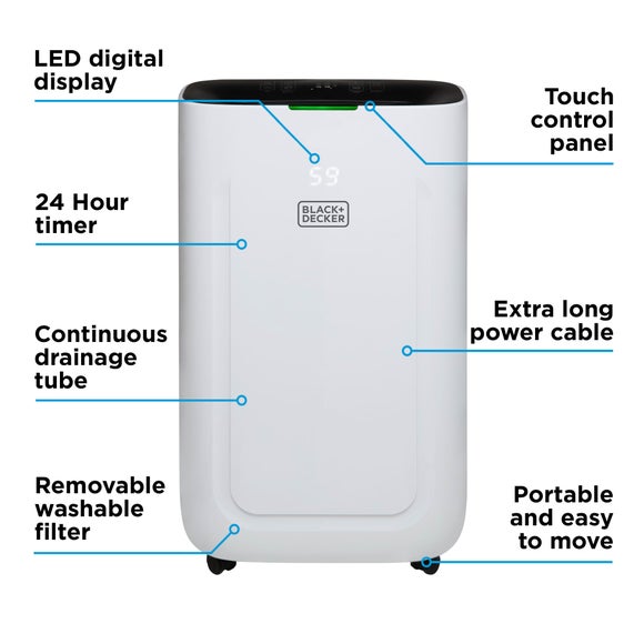Black & Decker 20 Litre Dehumidifier