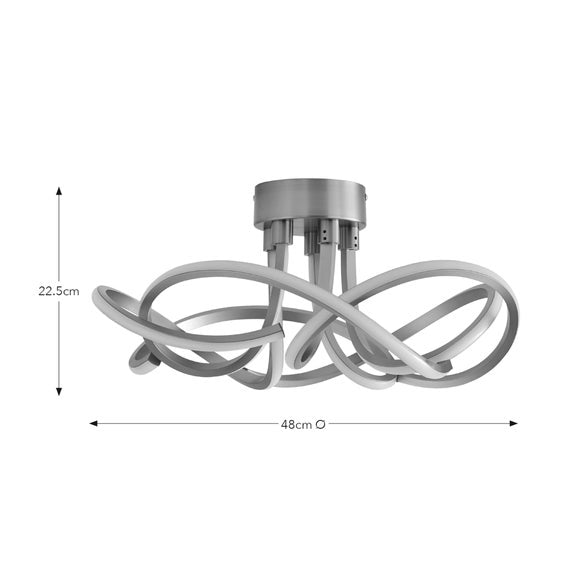 Margot Semi Flush LED Ceiling Light, product image 10
