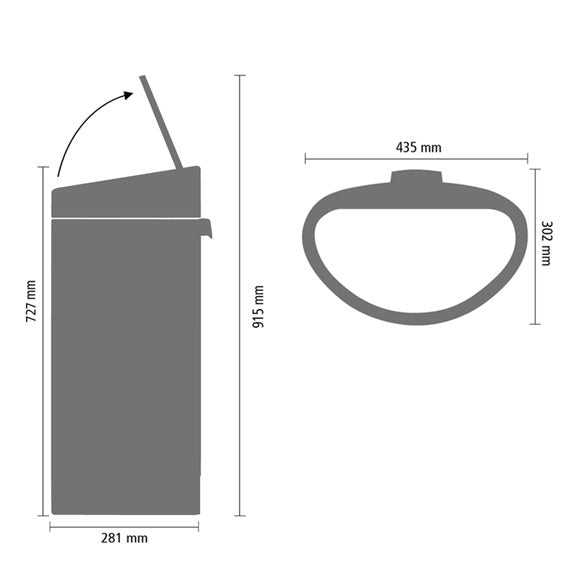 Brabantia 40L Touch New Bin, product image 12
