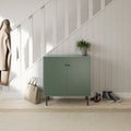 Cody Ribbed 2 Door Shoe Storage Cabinet, Green