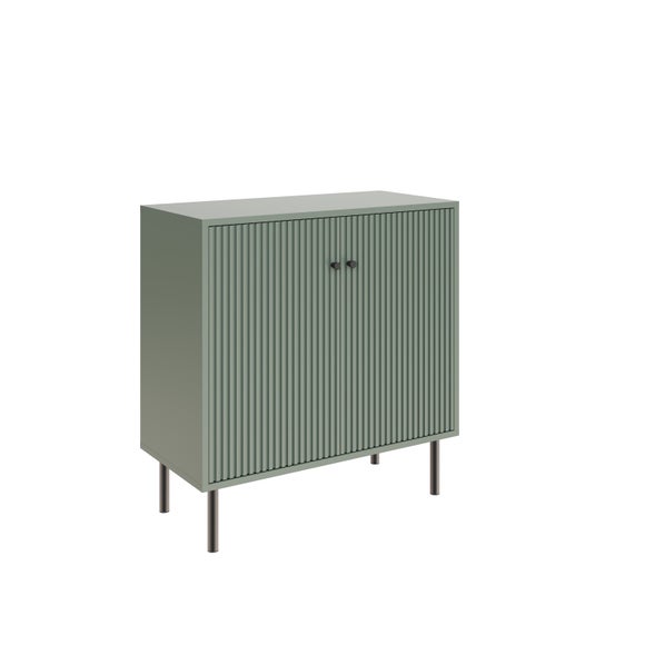 Cody Ribbed 2 Door Shoe Storage Cabinet, Green