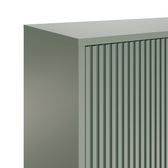 Cody Ribbed 2 Door Shoe Storage Cabinet, Green