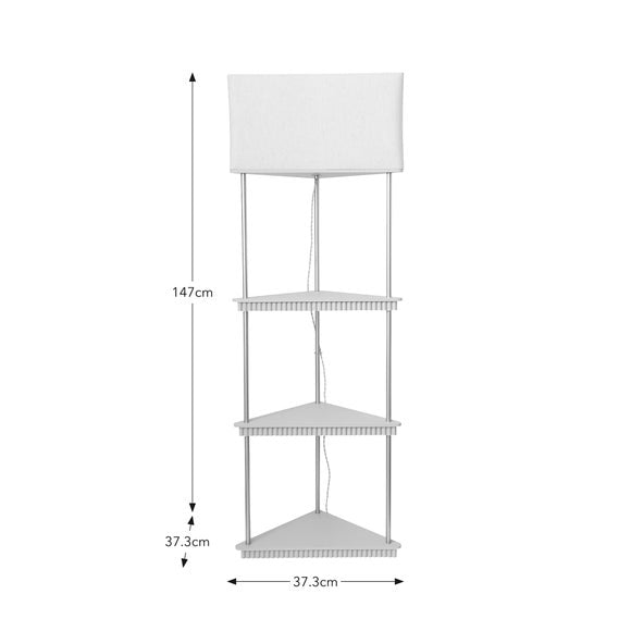 Georgi Shelved Corner Floor Lamp, product image 12
