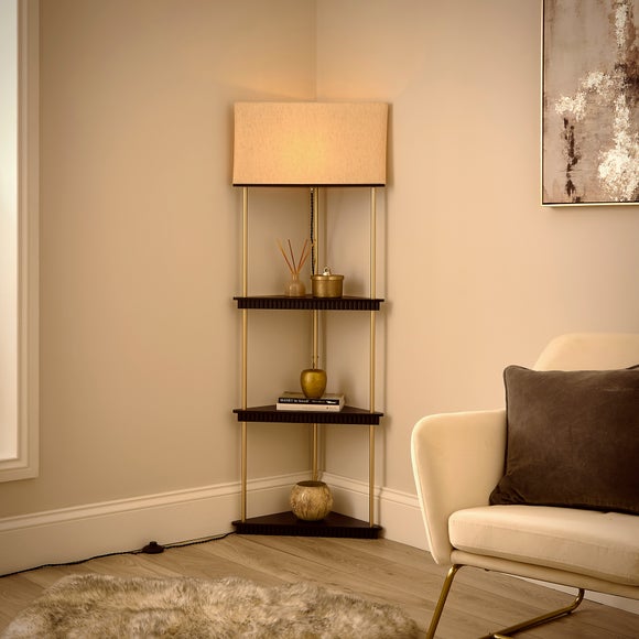 Georgi Shelved Corner Floor Lamp, product image 2