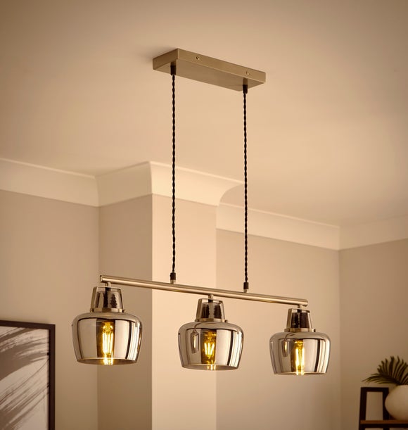 Auburn Modern 3 Light Adjustable Diner Ceiling Light, product image 2