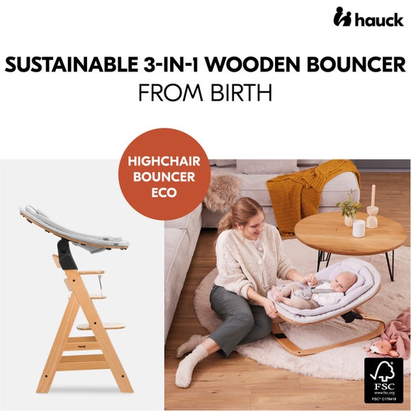 Hauck Wooden Highchair Bouncer