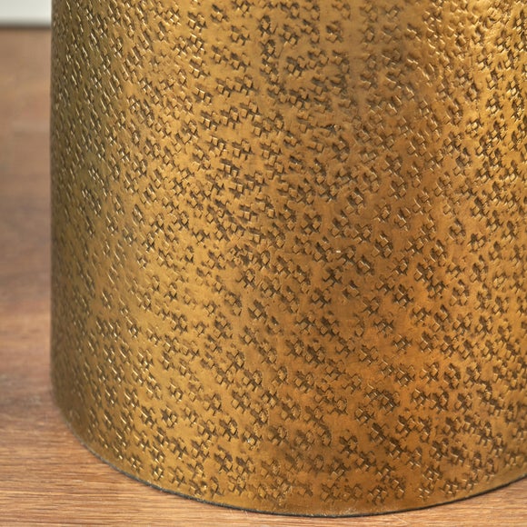 Metal & Glass Pedestal Hurricane Candle Holder, product image 4