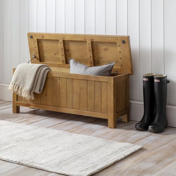 Caleb Wooden Storage Bench, product image 12