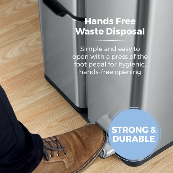 Tower 60L Recycling Pedal Bin with Drawer, product image 28