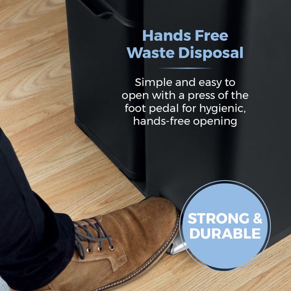 Tower 60L Recycling Pedal Bin with Drawer, product image 12