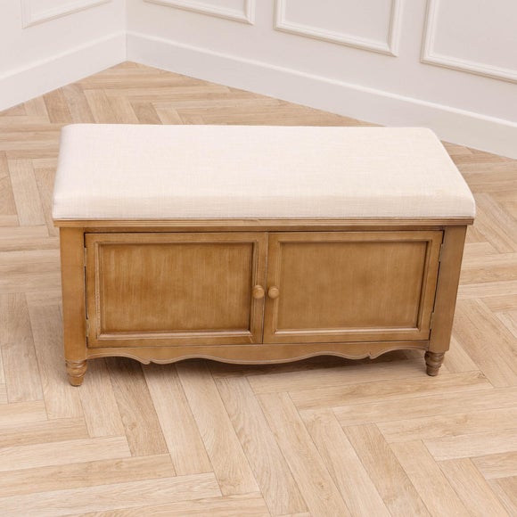 Voyage Maison Rosalie Oak Storage Bench