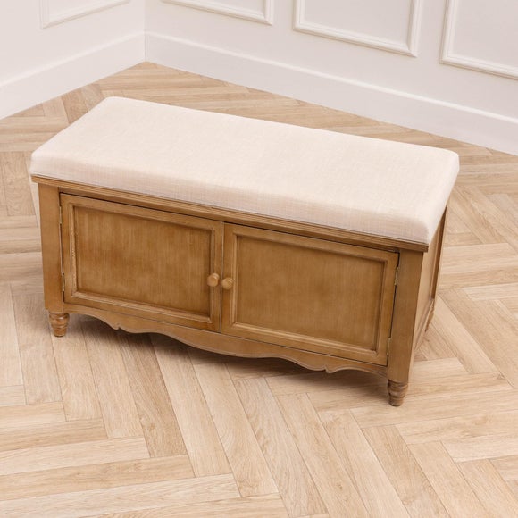 Voyage Maison Rosalie Oak Storage Bench