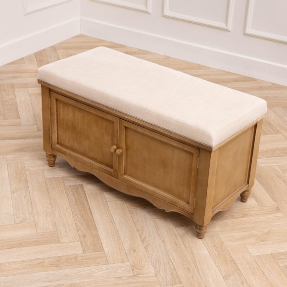 Voyage Maison Rosalie Oak Storage Bench