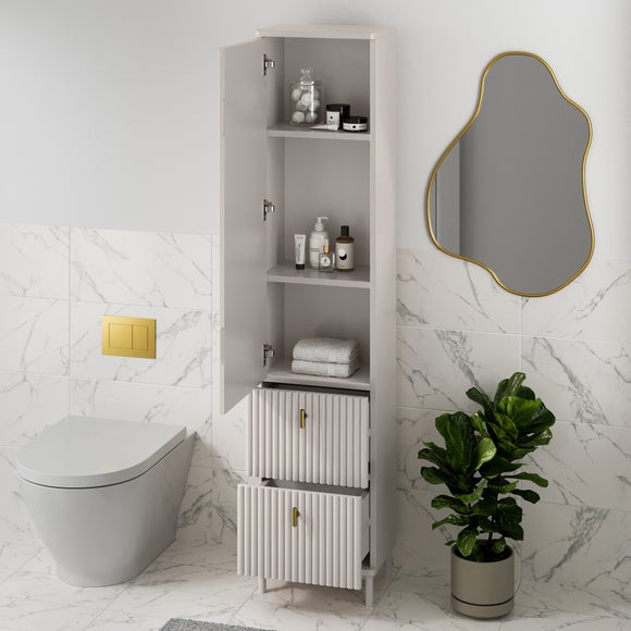Elsie Tallboy Mirrored Bathroom Storage Unit, product image 8