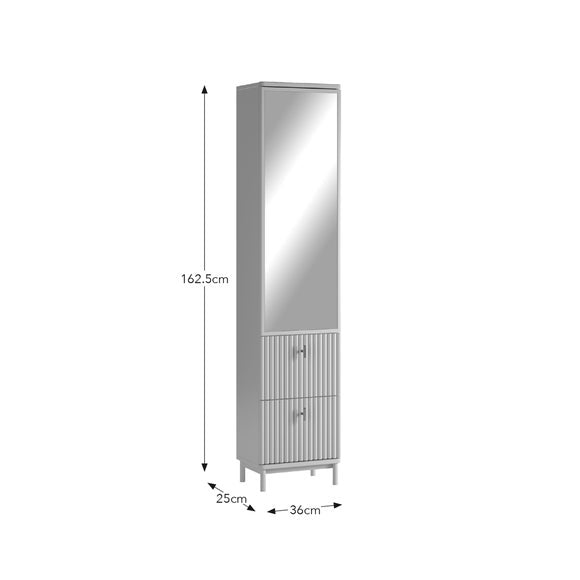 Elsie Tallboy Mirrored Bathroom Storage Unit, product image 13