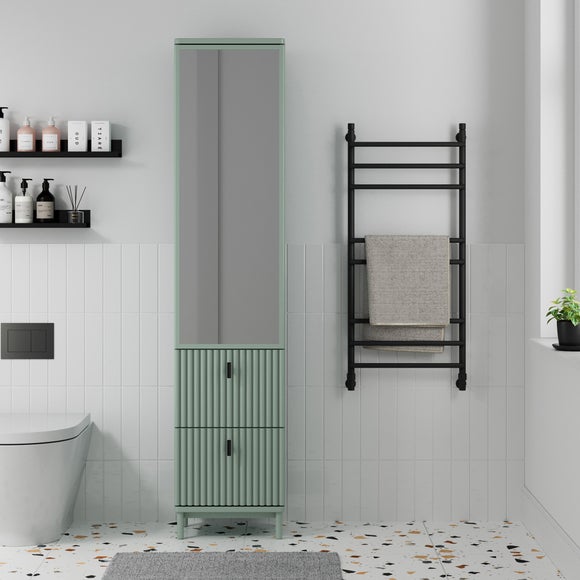 Elsie Tallboy Mirrored Bathroom Storage Unit, product image 1