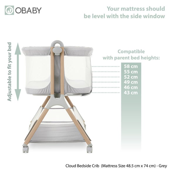 Obaby Bedside Crib, product image 20