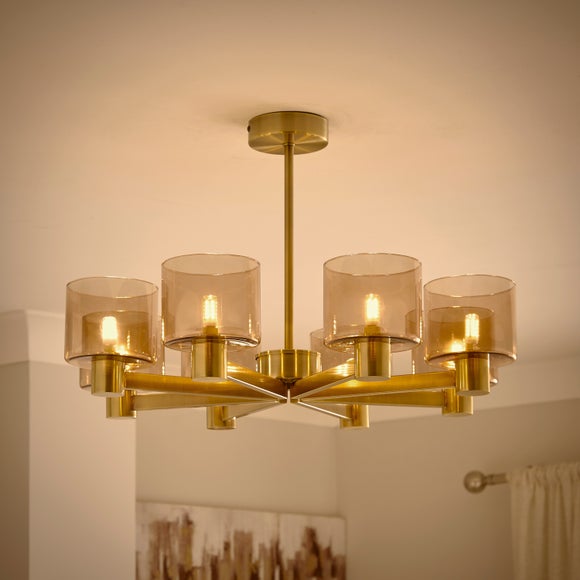 Erin Art Deco 8 Light Semi Flush Ceiling Light, product image 7